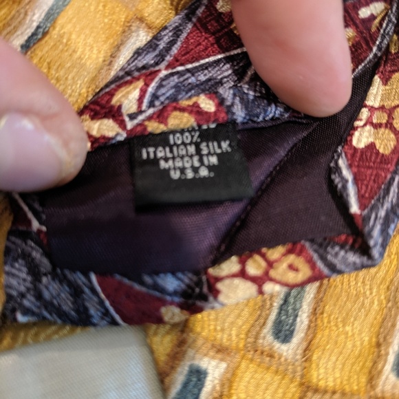 2 vintage 100% silk ties Perry Ellis Portfolio - Picture 3 of 6